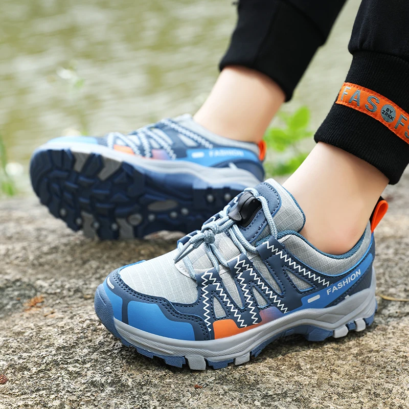 New Anti slip Teenage Hiking Shoes Summer Children Sports Shoes Fashion Sneakers Outdoor Trekking Shoes for Boys