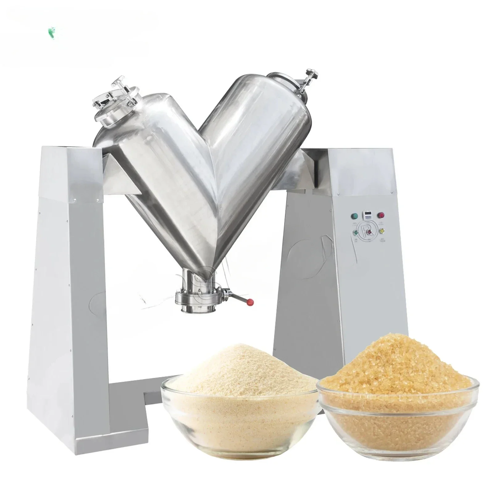 V-200 Industrial Dry Blender Spices Powder Mixing Detergent Washing Powder Mixer Machine For Powder Dry Blending Equipment