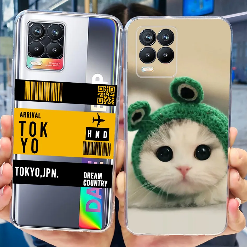 For Realme 8 Case Realme 8 5G Cover New Fashion Space Painted Soft Silicone Phone Case For Realme 8 Pro 8i RMX3085 Realme8 Coque