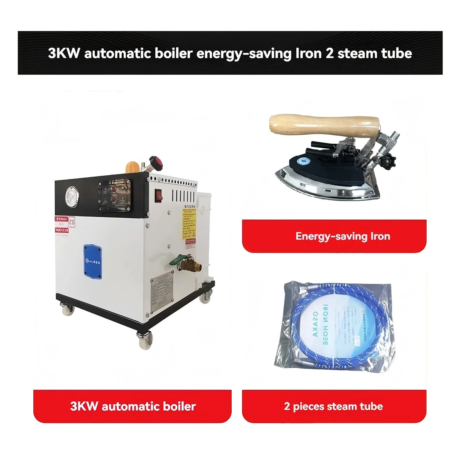 전기 가열식 스팀 발생기, 상업용 소형 산업용 보일러 의류 드라이 크리닝 및 다림질 장비