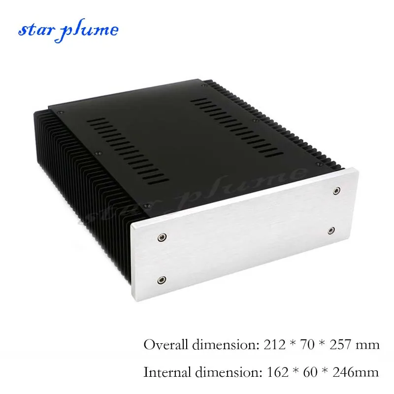 212*70*257mm 2701 All-Aluminum Amplifier Case Cooling Amplifier Chassis Headphone Preamplifier Amplifier Chassis Shell DIY Box