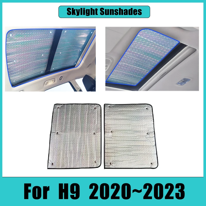 

Car Skylight Sunshades For Great Wall Haval H9 2020 2021 2022 2023 Sun Visor Curtain Covers Anti-UV Heat Insulation Accessories