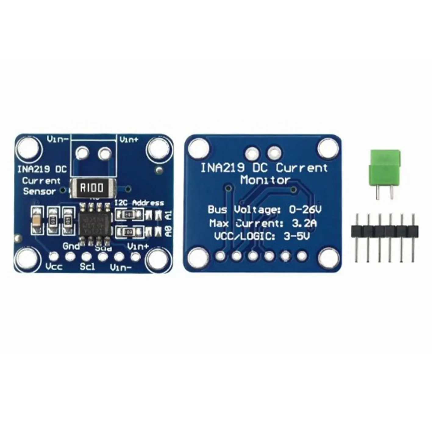 5-個-ina219-i2c-ハイサイド双方向電流パワーモニターセンサーモジュール-arduino-用ゼロドリフト