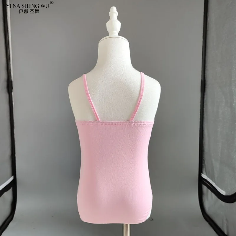 Falda de Ballet de 6 capas, disfraz de actuación de baile para niñas, ropa de práctica de Ballet, ropa de tirantes de baile para niñas