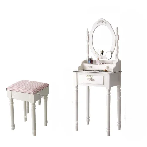 Luxury Girl Dressing Table Storage Bedroom Drawer Vintage   Nordic Makeup Coiffeuse De Chambre Home Furniture