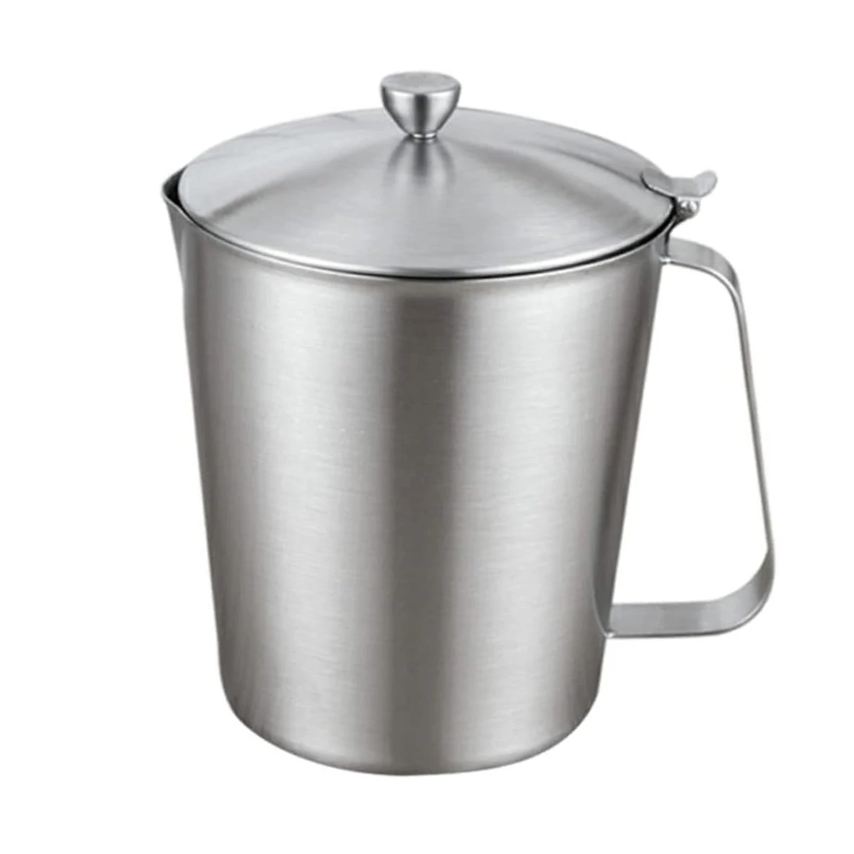 

Stainless Steel Measuring Cup with Lid Accurate Scales Rustproof Kitchen Tool Frothing Beaker Latte Measure Cups