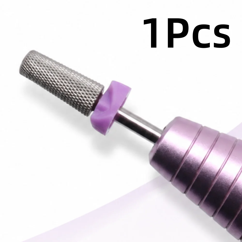 1PCS Purple Label Fine Tooth Nail Drill Bit 2.35mm Handle Diameter for Professional And Home Use Nail Care