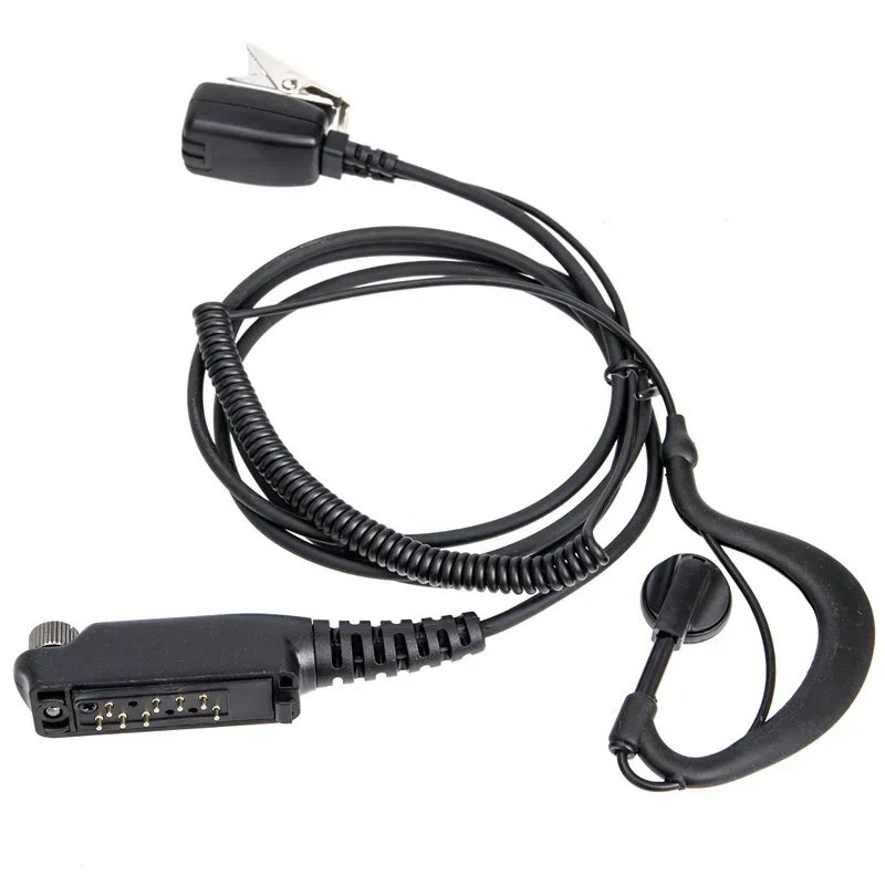 Auricular para SEPURA STP8000 STP8030 STP9000 Walkie Talkie Radio bidireccional Auricular Micrófono Negro