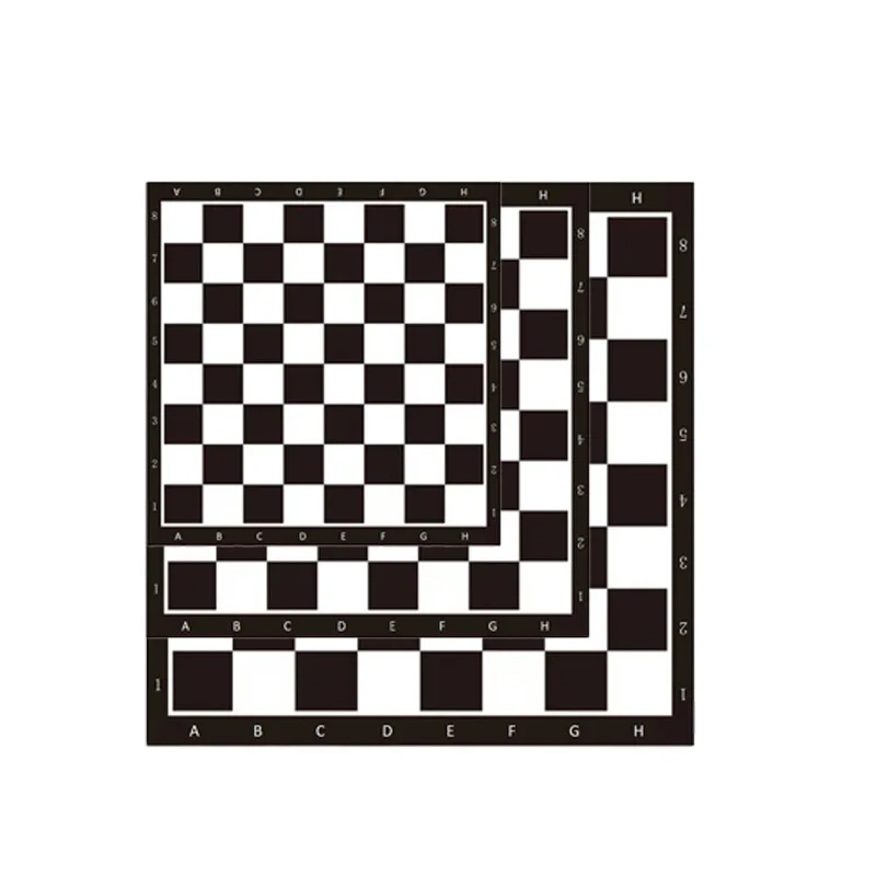 Échiquier souple en cuir, pliable et portable, pour enfants et étudiants, 64 grilles, petit et moyen