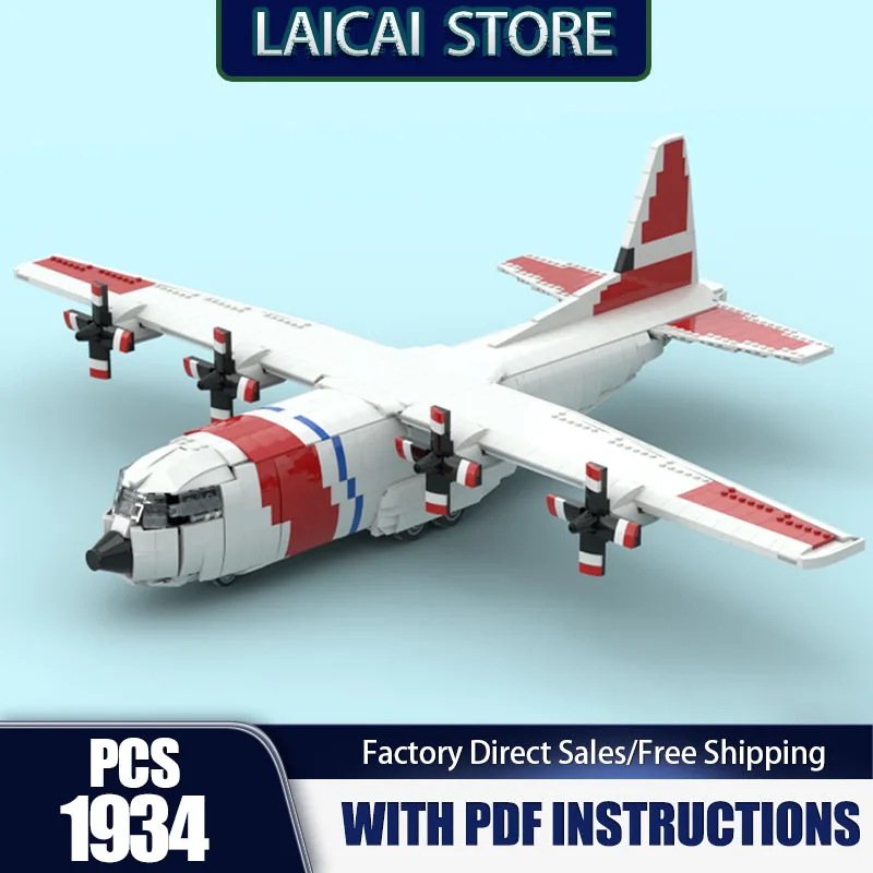 Spacecraft Model Moc Building Bricks 130Hercules Model Technology Modular Blocks Gifts Christmas Toys Sets Assembly