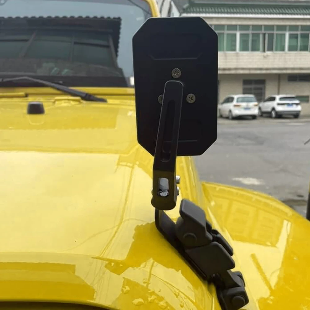 

Car Hood Latch Catches Blind Spot Mirror Reverse Auxiliary Mirror for Jeep Wrangler TJ JK Gladiator 2007-2022 Wide Angle Mirror