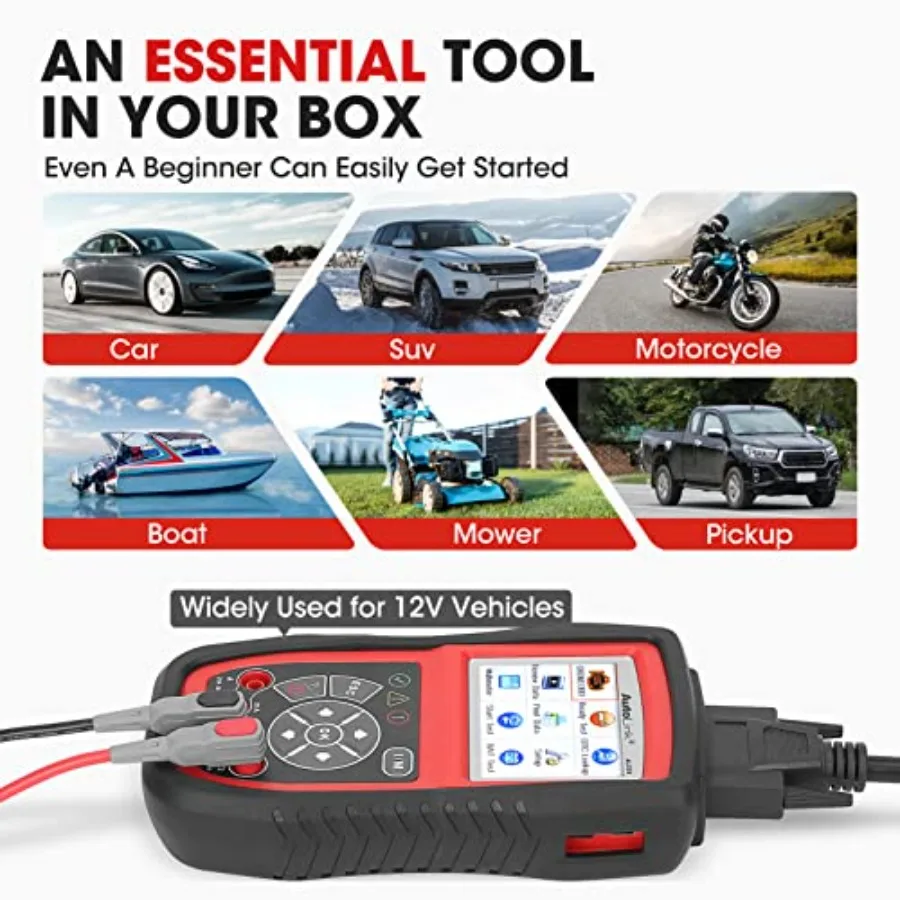 AL539B Obd2 الماسح الضوئي 3in1 قارئ الرمز جهاز اختبار بطارية Avometer لبطاريات 12 فولت تشخيص OBDII الكامل وبداية الدائرة C