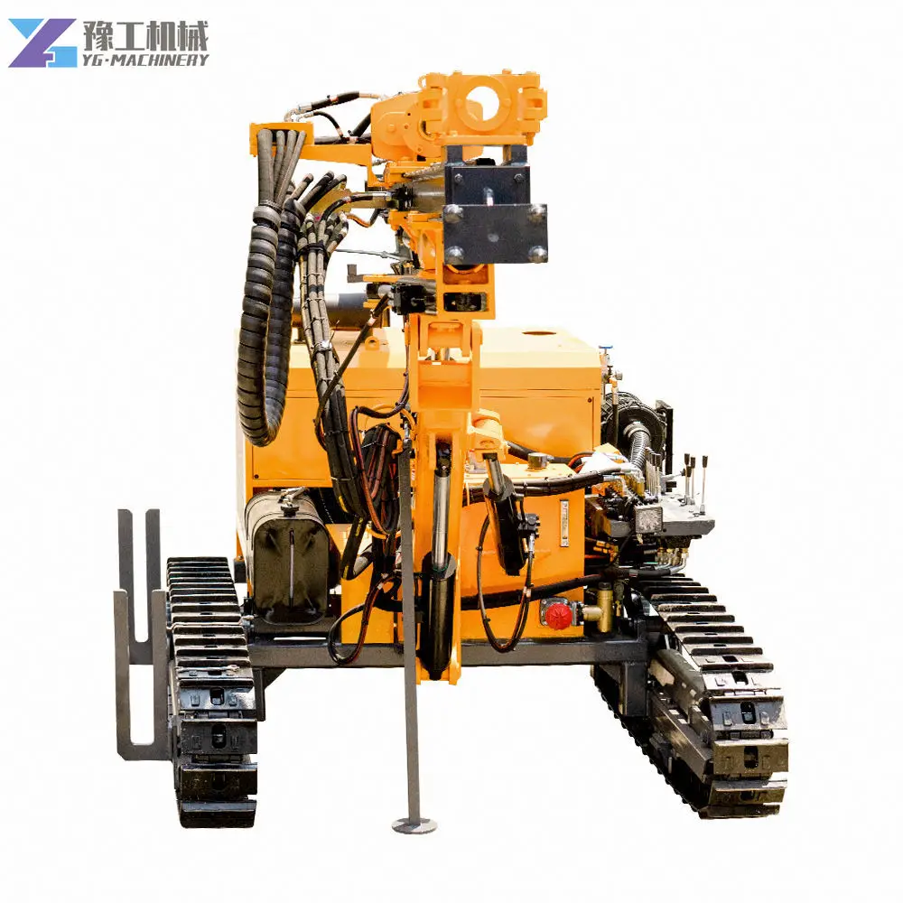 Down the Hole Drilling Rig Machine Crawler Rotary Rock DTH Drilling Rig Machine Customized DTH Drilling Rig Machine for Surinam