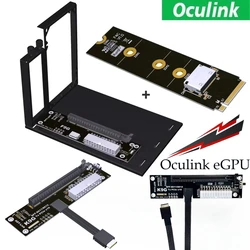 ADT PCIe 5.0 K9G 128Gbps OcuLink Laptop External Graphics Card GPU Dock Notebook GEN5 SFF-8611 OcuLink to PCI-E x16 eGPU Adapter