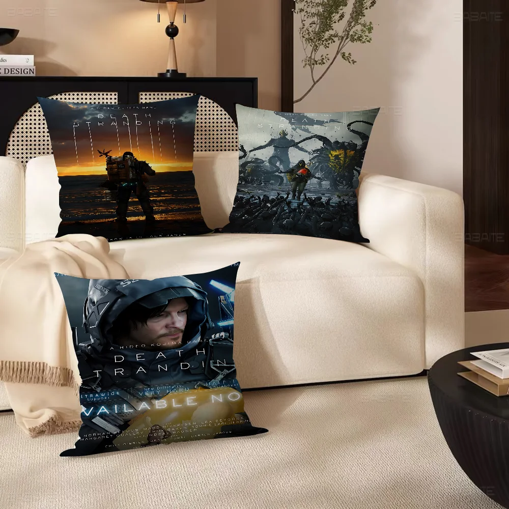 

Popular Game D-Death S-Stranding S1 2 Decorative Room Aesthetics Pillow Case Home Decor Bedroom Sofa Bed Couch Pillow Cover