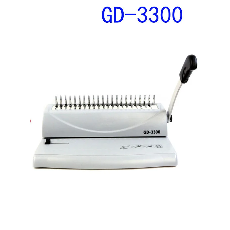 GD-3300 Clip Binding Machine Punching Machine 21-hole comb type contract text apron manual binding machine