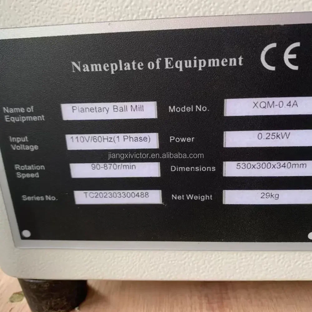 أفضل سعر مختبر عالية الطاقة 400 مللي 2L آلة طاحونة الكواكب الصغيرة مطحنة الكرة مطحنة صغيرة