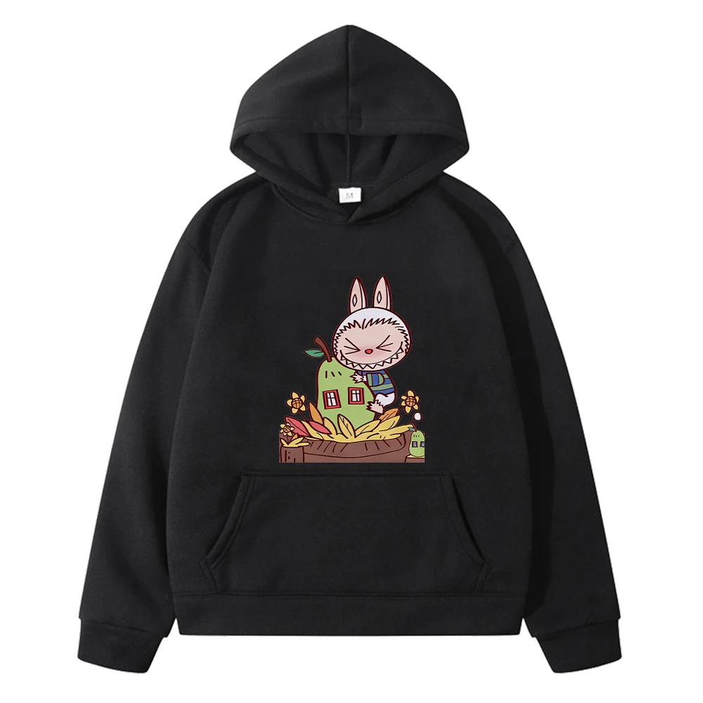 

labubu Autumn Kawaii print hoodies Cartoon jacket boys pullover y2k sudadera anime hoodie Fleece sweatshirtkids clothes girls
