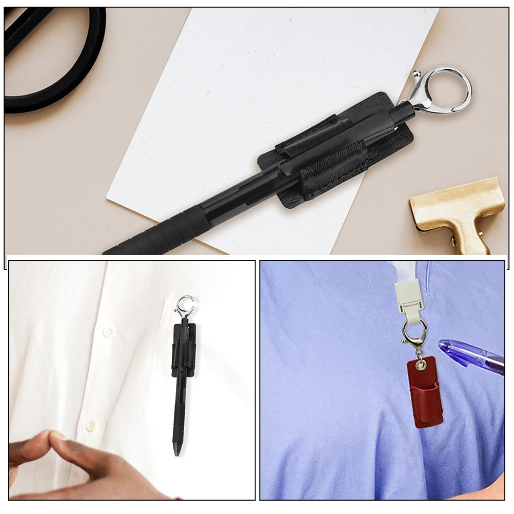 

2pcs Eyeglasses Sleeve Sunglasses Storage Holder Keychain Glasses Sleeve With Clip For Reading Glasses Metal Pu Protective Case