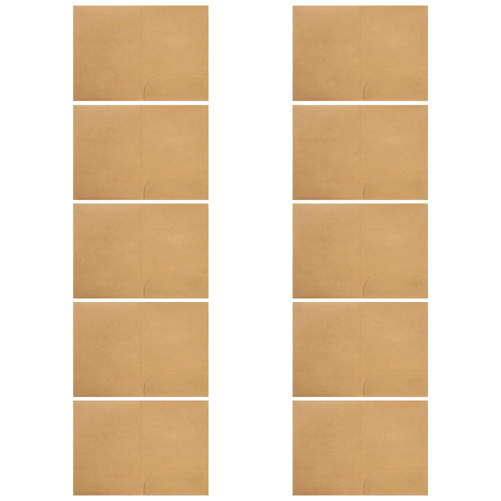 

10 Pcs Folder Bifold File Organizer Folders Document Business Holder Envelopes Colored