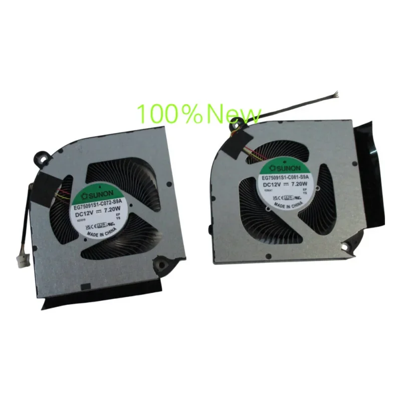 NEW FOR Acer Nitro AN16-41 AN16-51 Left & Right Cooling Fan Set 23.QJLN7.006