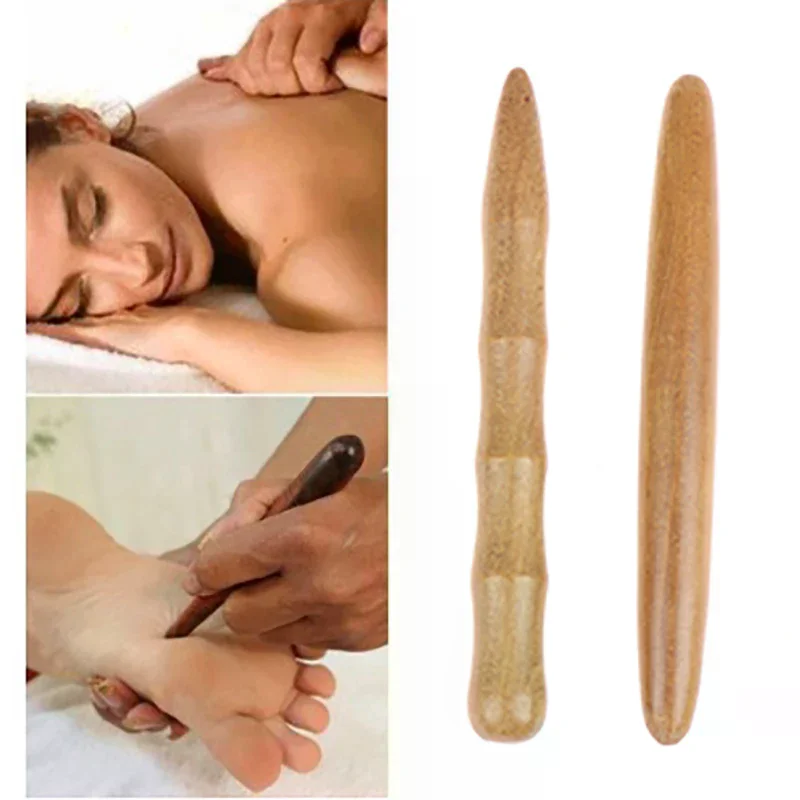 1/3 قطعة الأصلي خشبية القدم عصا تدليك الجسم تخفيف وجع العضلات الاسترخاء أداة القدم ريفليكسولوجي مدلك