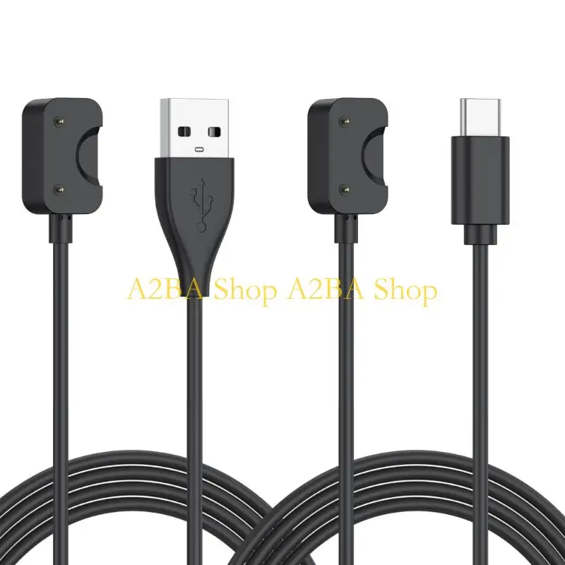 

A2BA Pack of 2 ABS Charging Cables Wire for Fit 3 100cm USB C and USB A Port Charging System Portable