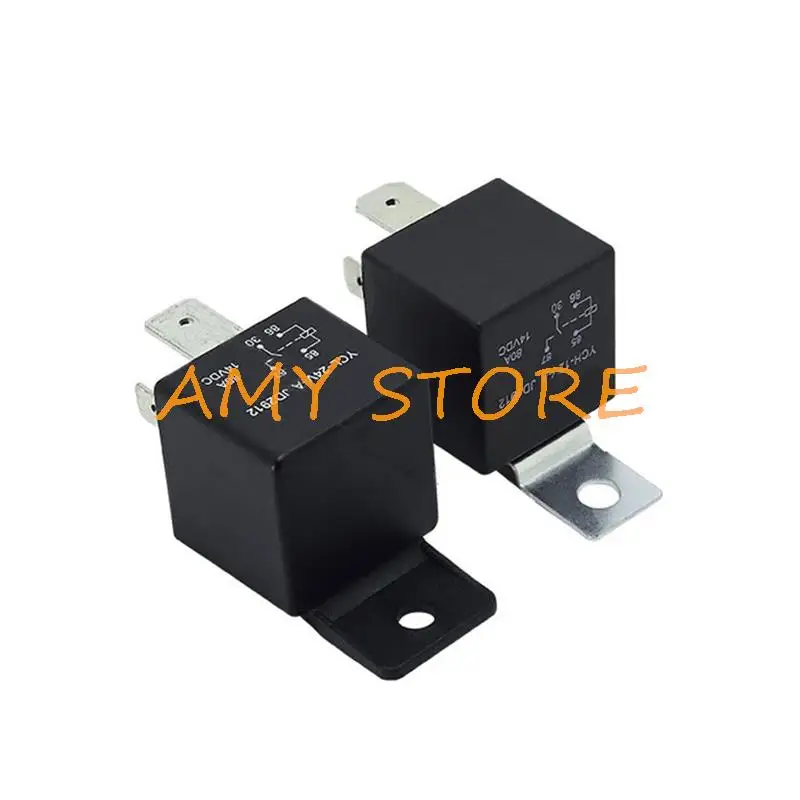 4 5 broches 80A 12V 24V Automobile Étanche Relais Relais De Voiture Populaire Type Courant relais Climatiseur w Prise de Fil