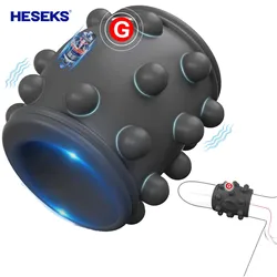 Heseks-男性用コックリングバイブレーター,射精遅延,カップル用ペニス引伸機,Gスポット刺激装置,大人のおもちゃ