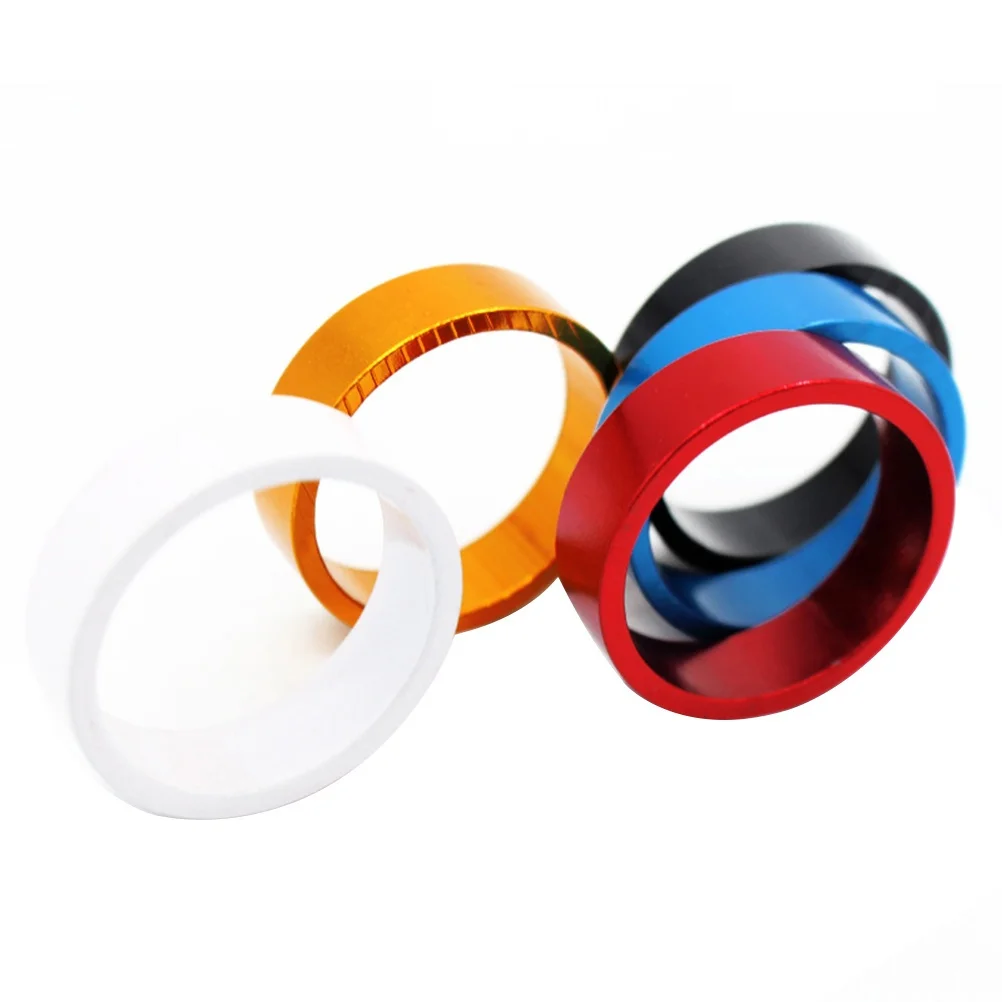 20Pcs Aluminum Alloy Bike Spacers 28.6mm Durable Lightweight Fork Headset Parts for Mountain Road Fixed Gear Folding Bikes