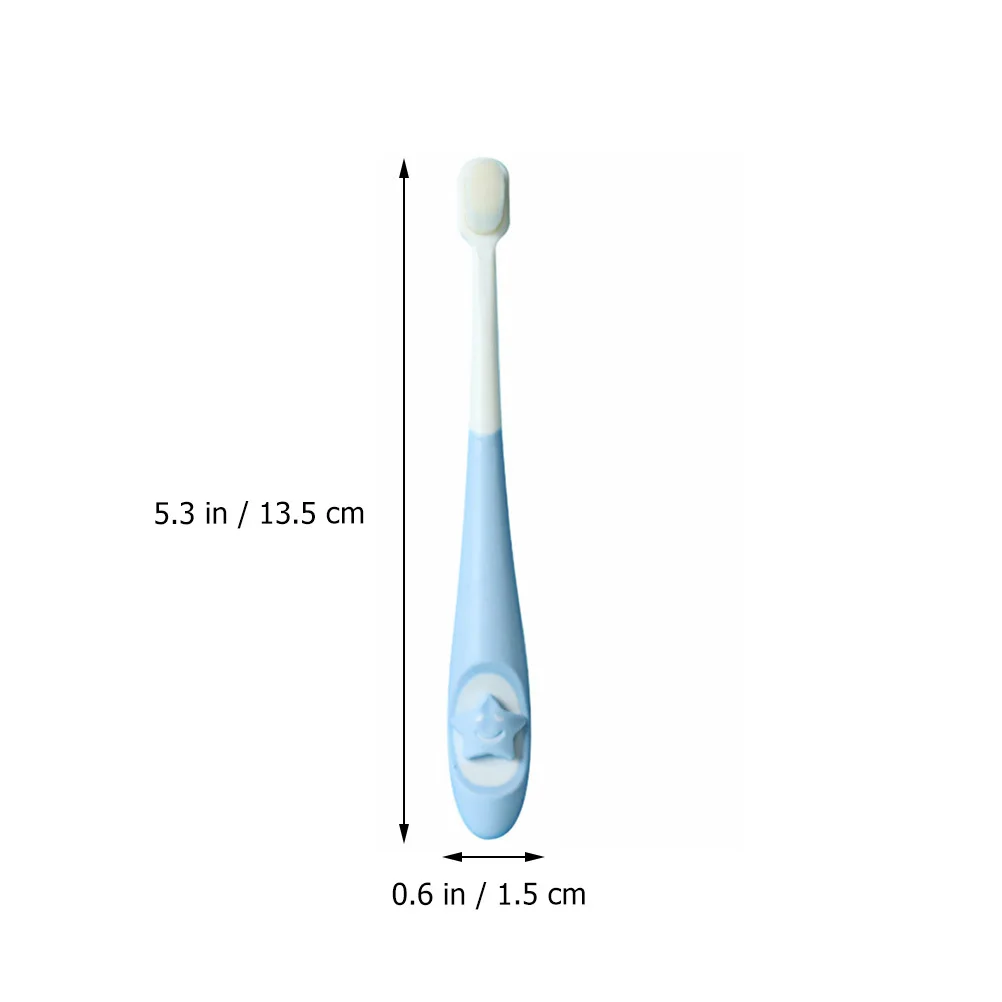 

2 шт., детская зубная щетка, щетка для кормления ребенка, очиститель зубов для младенцев, дизайн звезды с героями мультфильмов, ультратонкая щетина, эргономичная удобная ручка