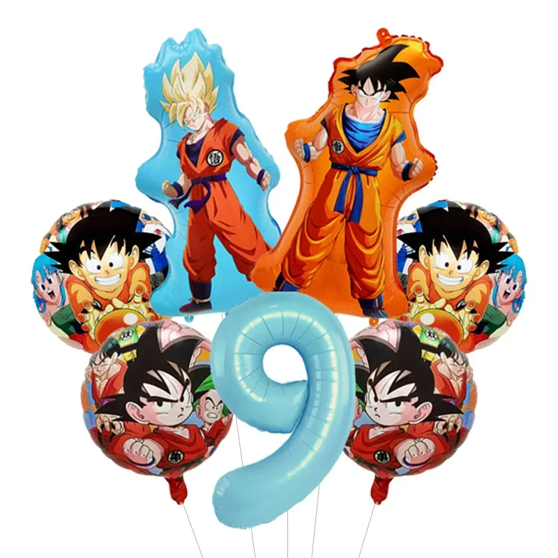 Dragon Ball Z Themen-Bachelor-Party Ballon-Set Vier-Sterne-Folienballon mit Goku-Aufdruck für Anime-Fans Feier – Detail 27