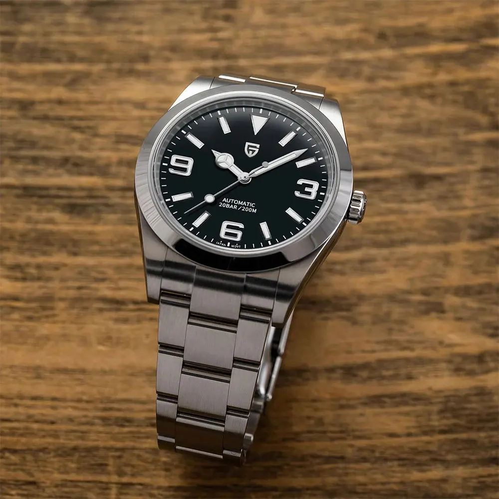 PAGANI DESIGN New Men Mechanical Watch AR Sapphire Glass Automatic Watch Stainless Steel 20bar Waterproof Wristwatch Men PD-1692