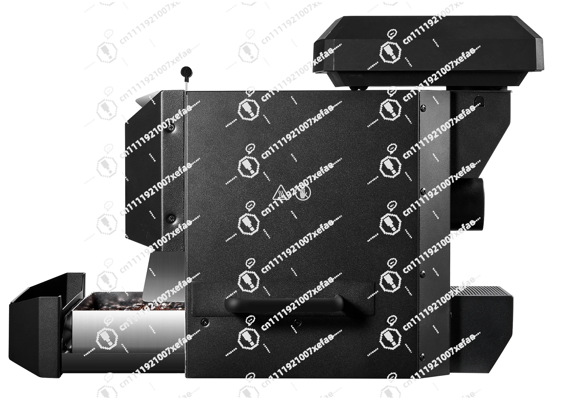 Automatic 500g household coffee bean roaster newly designed to be smoke-free