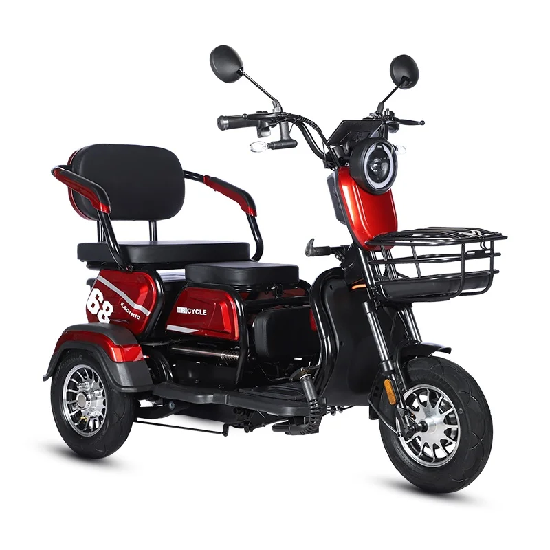 60v Electric Tricycle Comfortable 1000W Two-Seater Passenger Vehicle DOT Certified Mobility Scooter for Adults Seniors