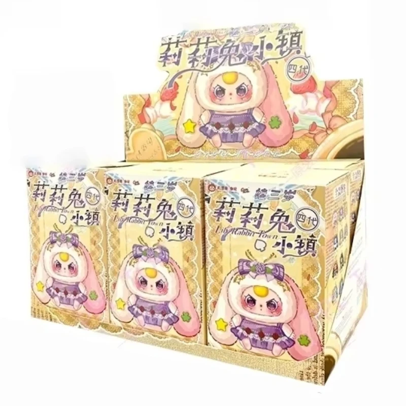 

Мультфильм Baby Three Lily Rabbit Town 4-го поколения 6 шт. плюшевая глухая коробка милая виниловая кукла игрушка для украшения дня рождения модный модный подарок
