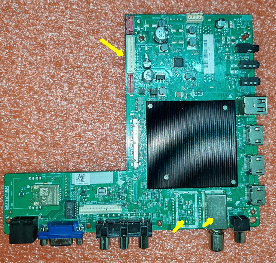 T.SK706S.82  4k intelligent WIFI network Android 11 version 1+8G 4-core TV motherboard for  SHOWNIC LOGO