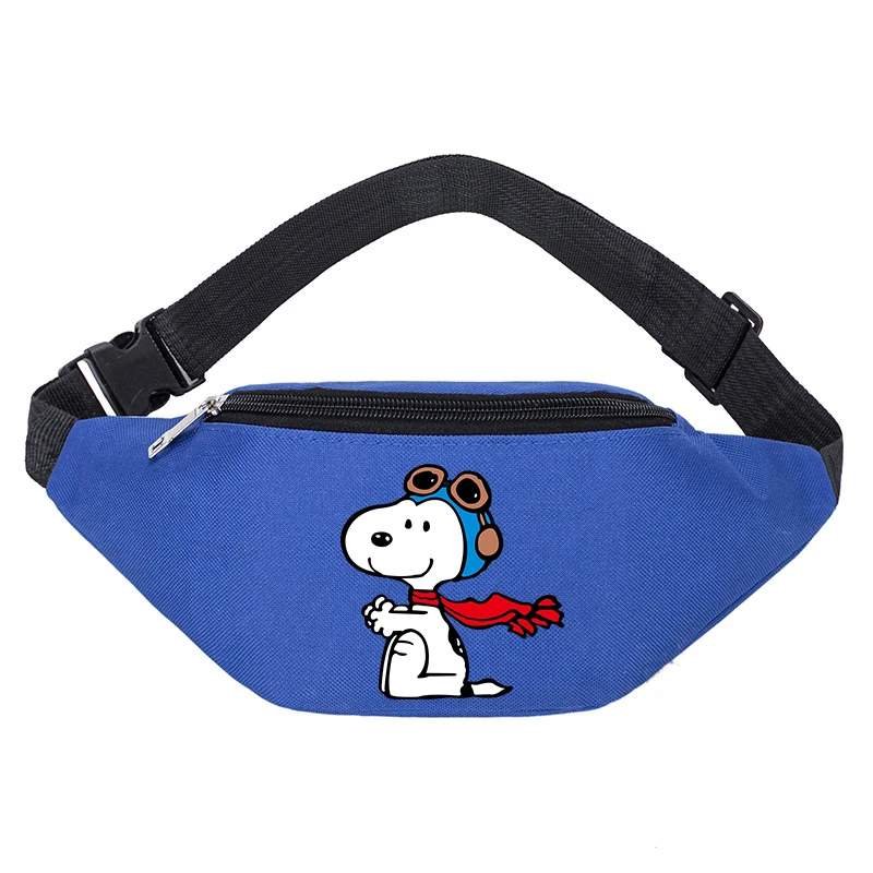 Snoopys Fanny Packs dla mężczyzn Kobiety Kreskówka Pies Torba na talię Anime Unisex Outdoor Sports Casual Crossbody Torby Prezent urodzinowy