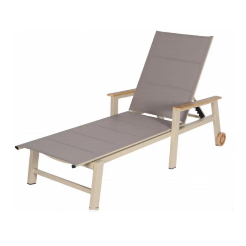 

Outdoor beach chair, outdoor beach recliner, aluminum alloy lounger, casual open-air pool lounge chair
