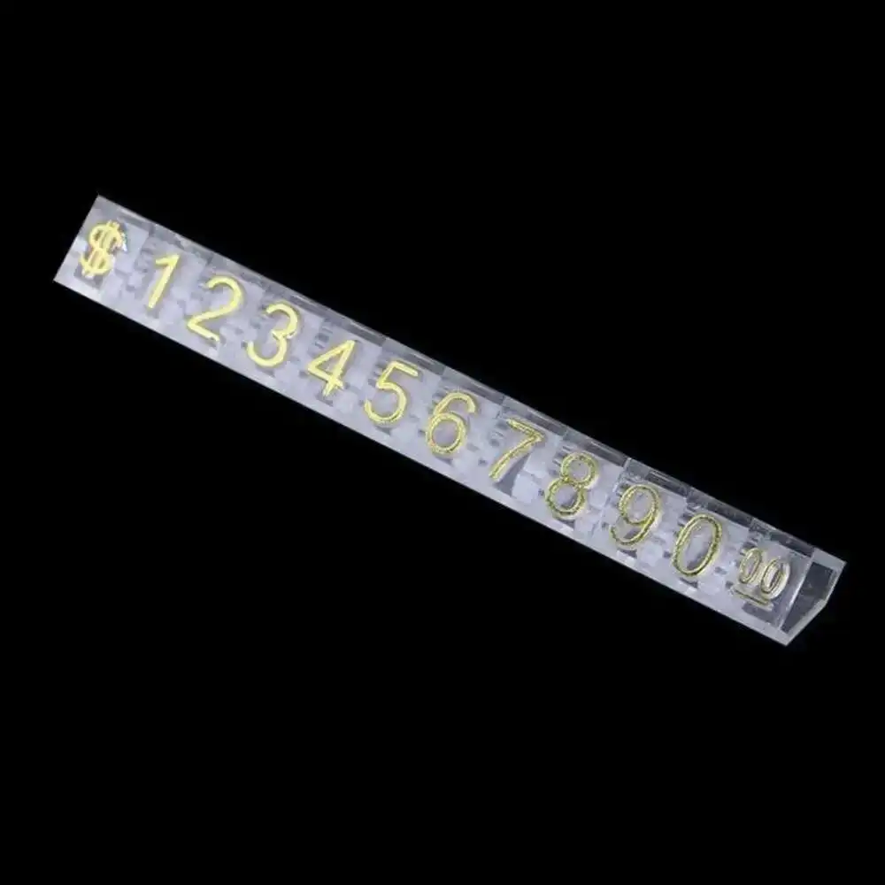 

Price Tag Cube Retail Sale White Numerals On Black Pricing Display Stand