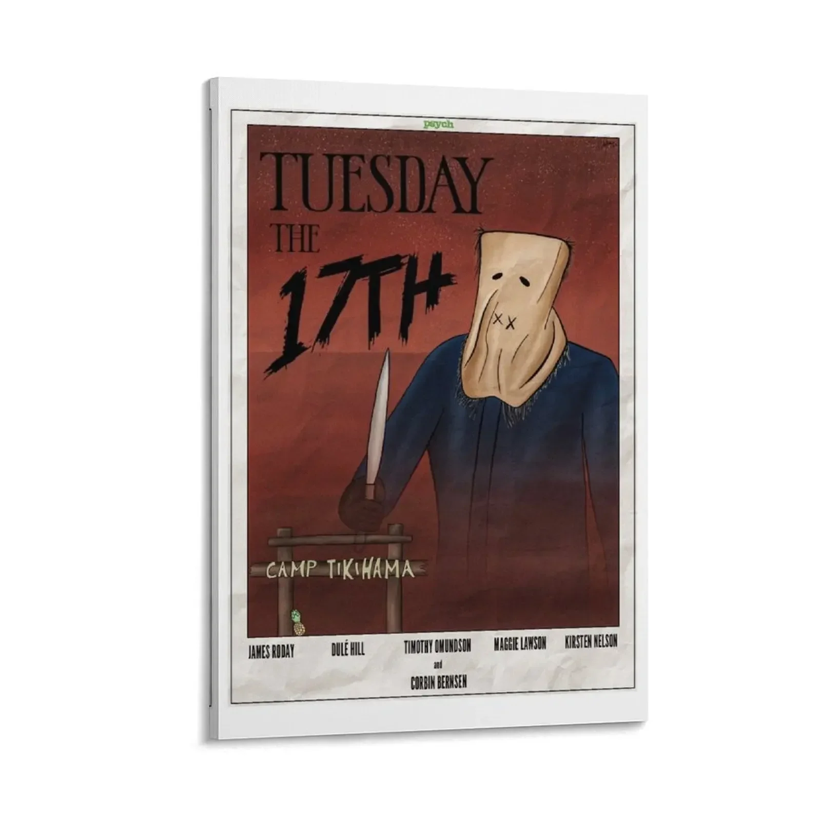 

Psych Tuesday the 17th Movie Poster Canvas Painting Decoration bedroom bedrooms decor