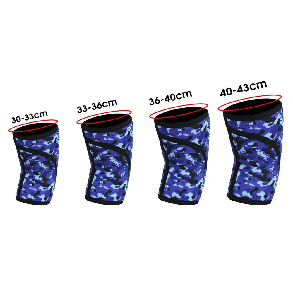 1Pc Knee Protector Camouflage Pattern Compression Multicolor 7MM Knee Support Leg Brace Stabilizer for Cycling