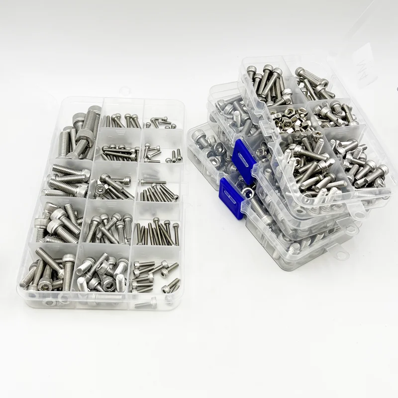 Innensechskantschraube Mutter DIN912 M2 M2,5 M3 M4 M5 M6 M8 A2-70 304 Edelstahl Maschine Sechskantschraube Innensechskantschraube Mutter – Detail 4