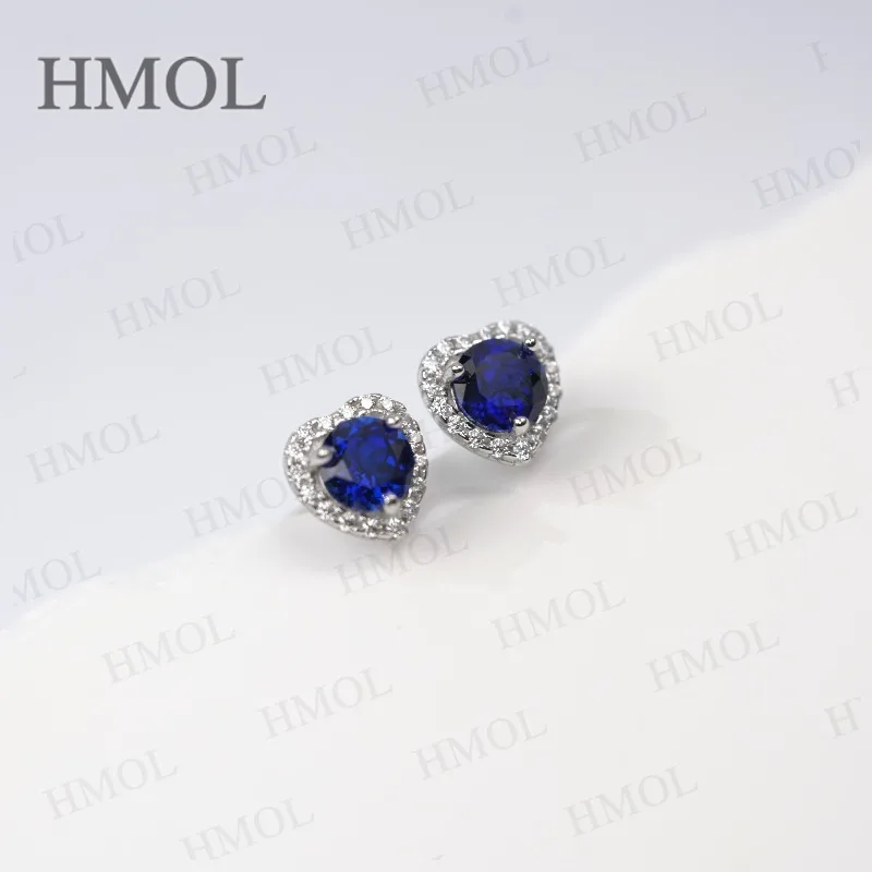 

Серьги на заказ 0,84CT-1,5 карата, круглые/сердце/сердце/груши, вырез в лаборатории, рубин/сапфир, серебро 925, гипоаллергенные, прямые продажи с фабрики