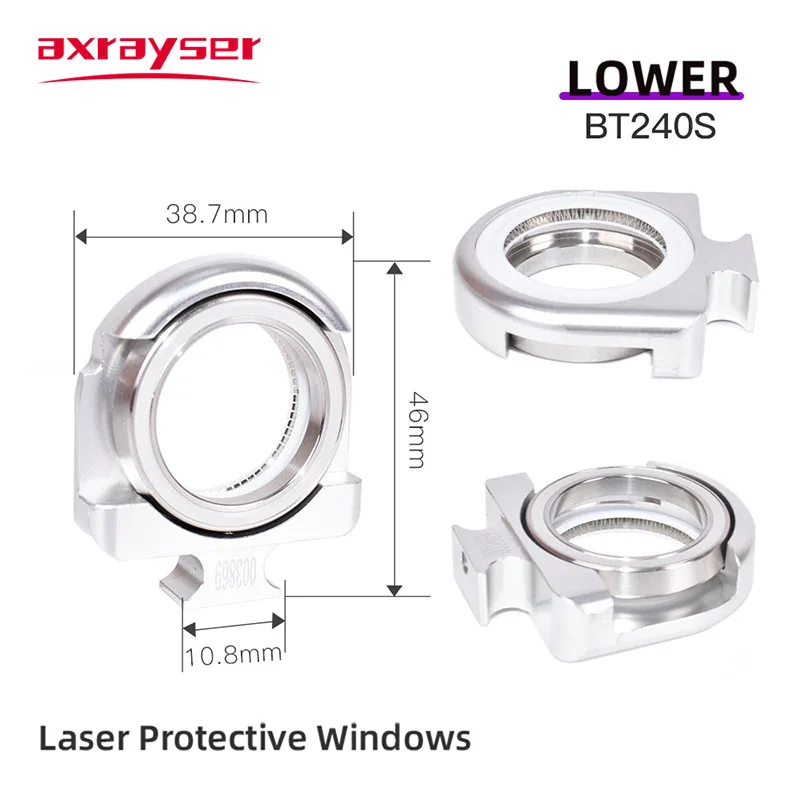 Raytools Protective Lens Drawer For Fiber Laser BT210/240S BM110/111/114/115 37x7 27.9x4.1mm Seal Ring Washer Cover Lenses Seat