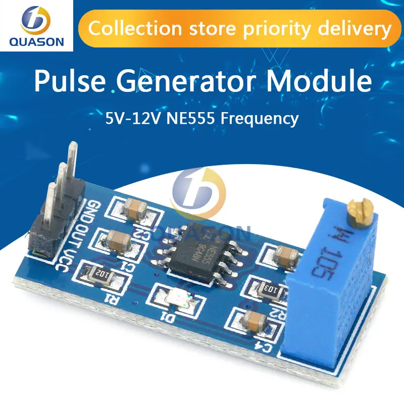 Adjustable Pulse Generator Module 1pc 5V-12V NE555 Frequency New M07 dropship for arduino