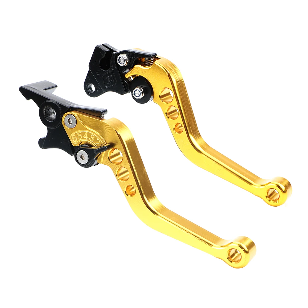 CNC Motorcycle Clutch Drum Brake Lever Handle 1 Pair Alloy Motorcycle Brake Handle Universal Fit for Motorbike Modification