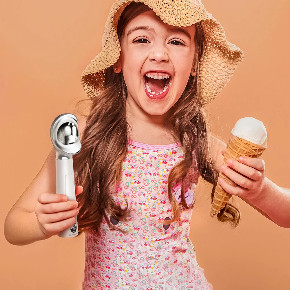 

USB перезаряжаемая ложка для мороженого с подогревом, твердая ручка, пищевая ложка для экскаватора для кухни