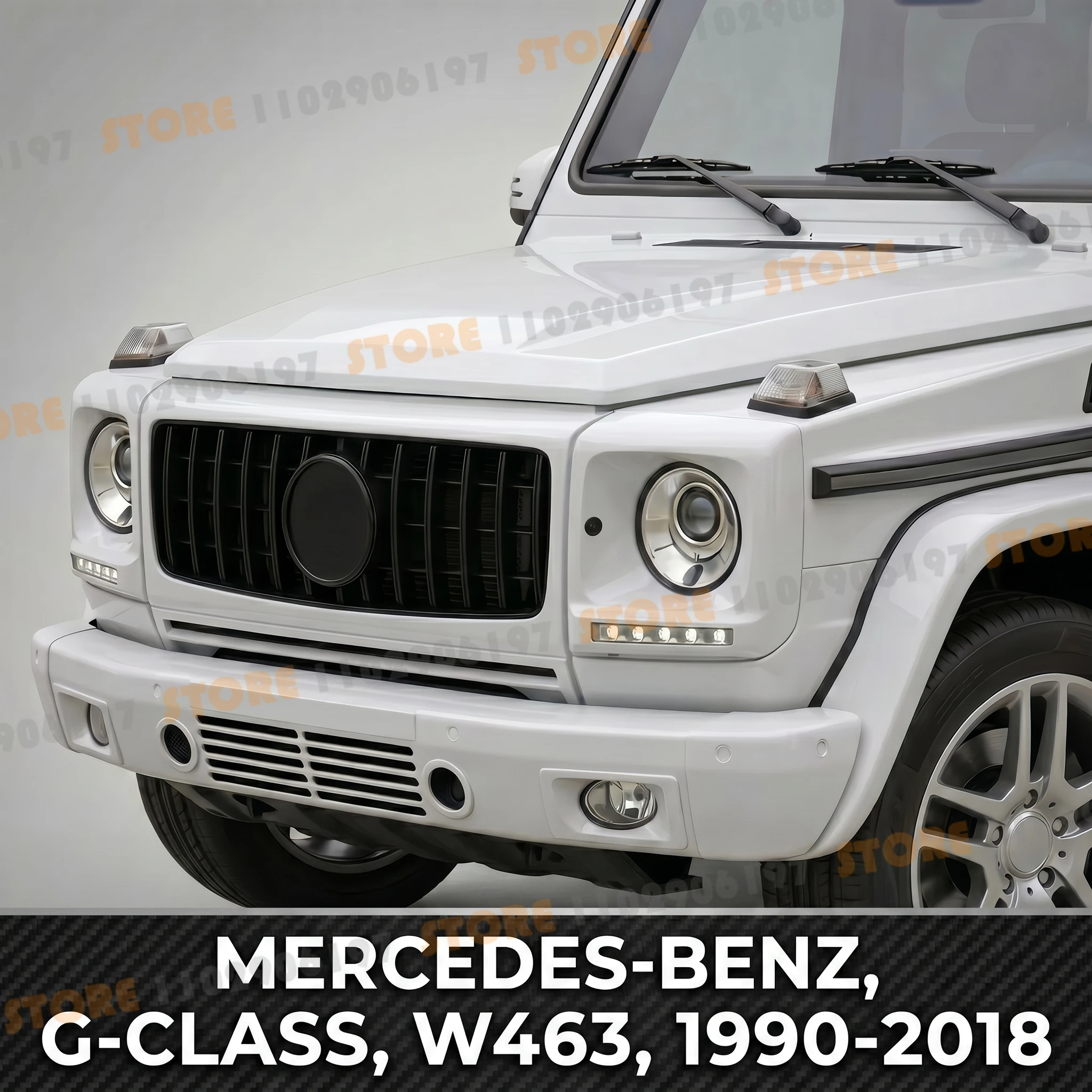 

Для Mercedes-Benz 1990-2018 W463 G-Class G350 G500 G55: Передняя решетка бампера, решетка капота