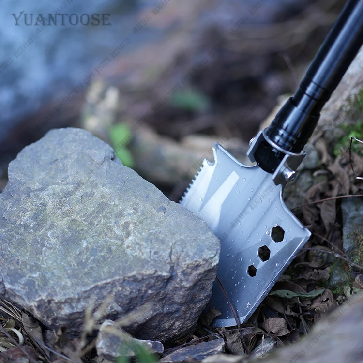 

Yuantoose Survival Shovel Foldable Aluminum Shovel Survival Gear Shovel